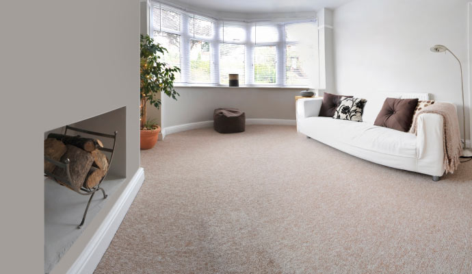 A clean carpeted floor