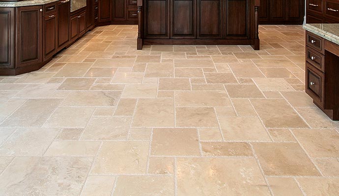 Cleaning stone floor 