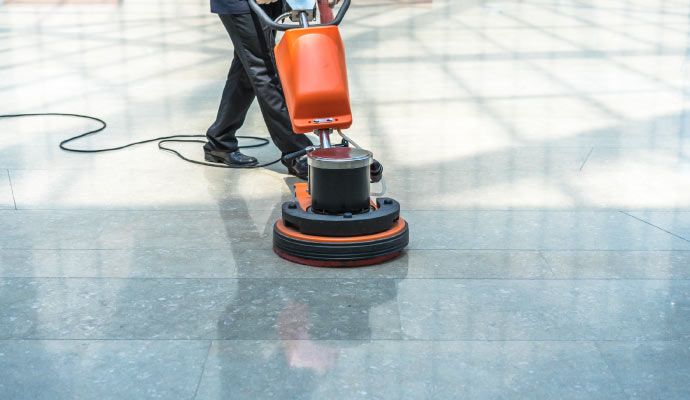 Professional commercial floor cleaning