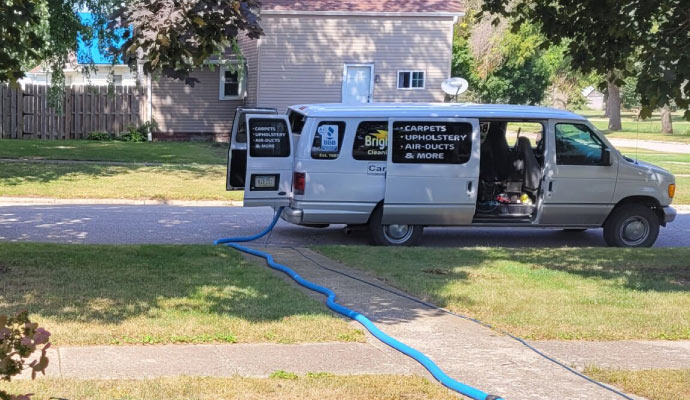 Bright & Sunny Clean Care service vehicle