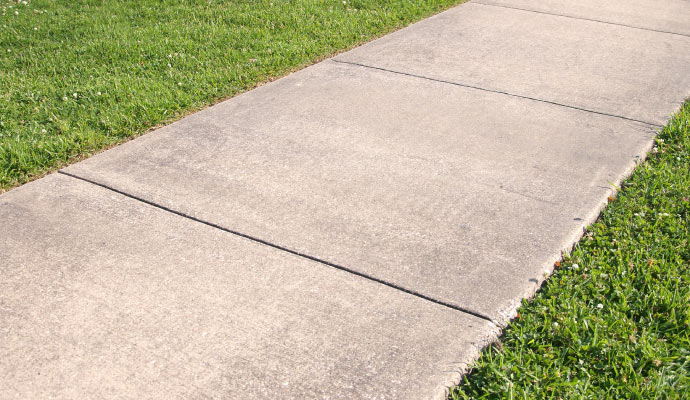 Clean concrete surface
