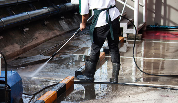 Concrete cleaning