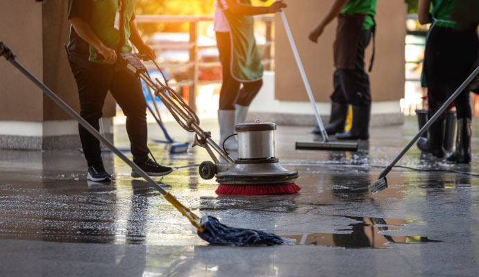 Concrete cleaning