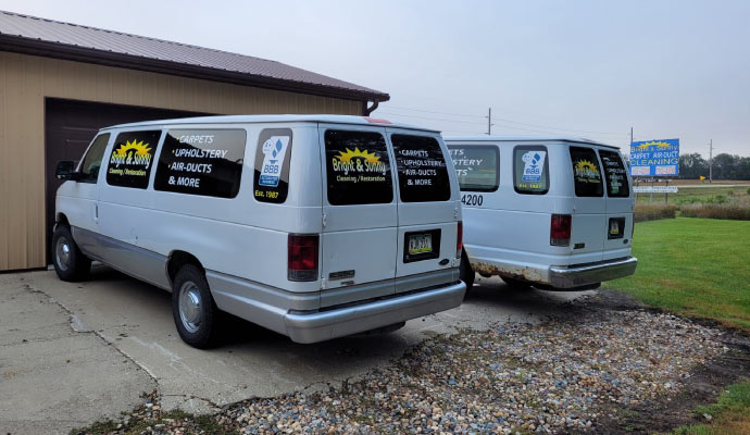  Bright & Sunny Clean Care service vehicle