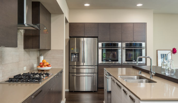 Clean kitchen room