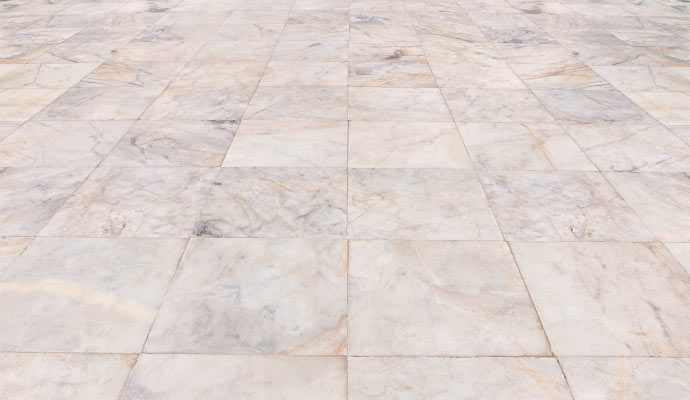 Clean stone floor