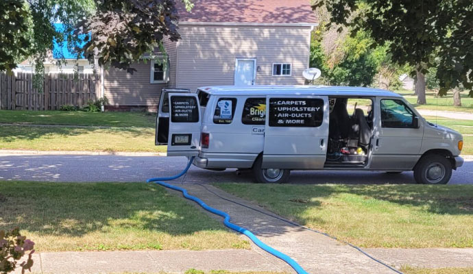 Bright & Sunny Clean Care service vehicle