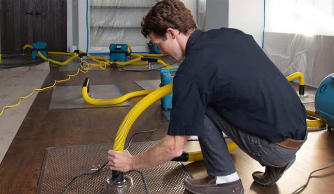 Professional Water removing with equipment